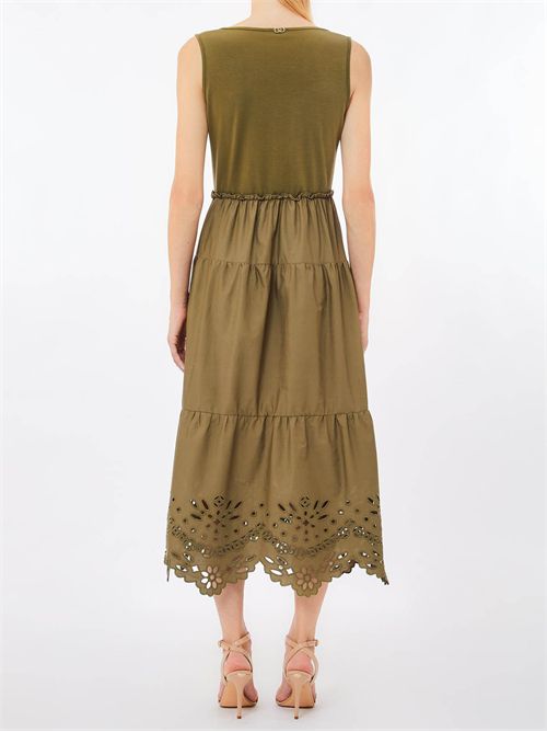 Abito in cotone con ricami LIU JO | WA5166T4853/X0680
